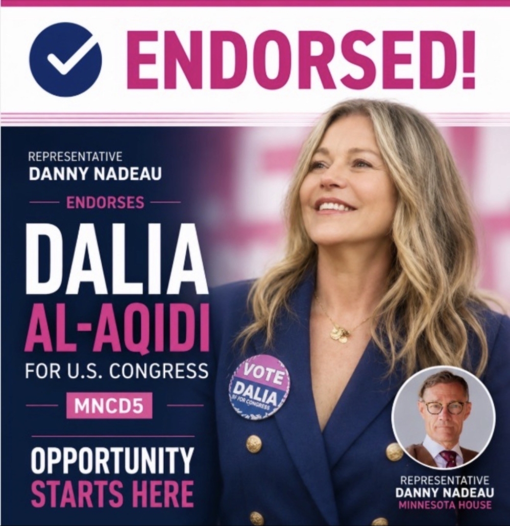 Representative Danny Nadeau Endorses Dalia Al-Aqidi For U.S. Congress