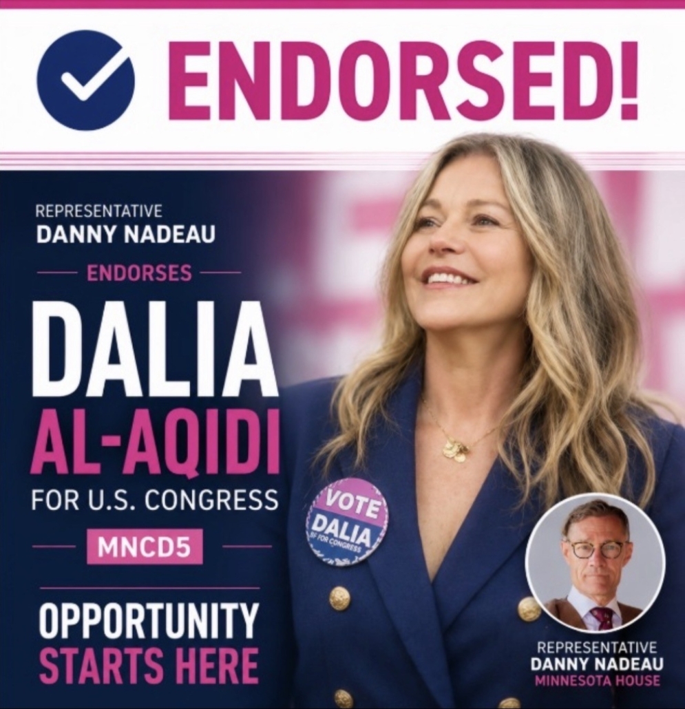 Representative Danny Nadeau Endorses Dalia Al-Aqidi For U.S. Congress MN5